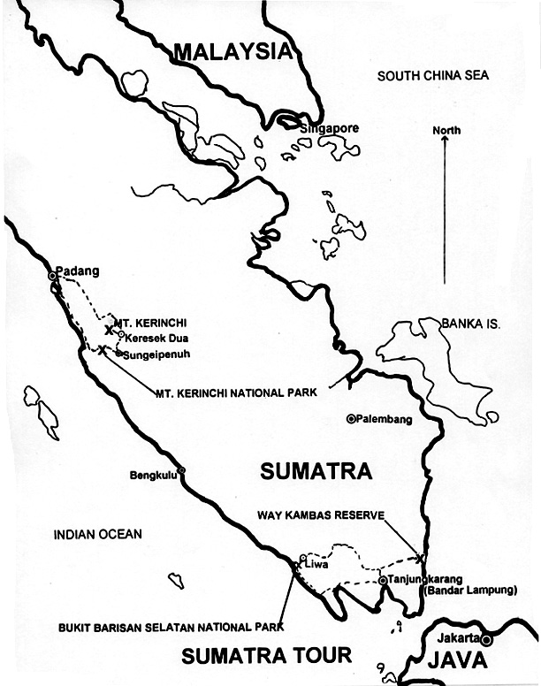 barisan mountains map